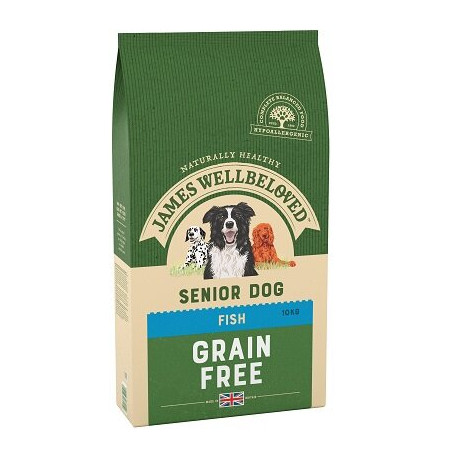James Wellbeloved Grain Free Fish & Vegetable Senior Dog Food 10kg
