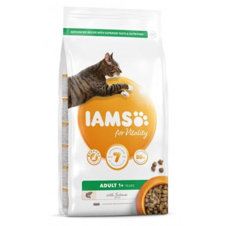 Iams Vitality Adult Cat Food With Salmon 2kg