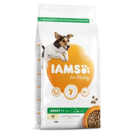 Iams Vitality Adult Small & Medium Dog Food With Fresh Chicken 12kg