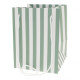 Sage Candy Stripe Hand Tied Bag