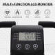 2-in-1 Folding Exercise Bike with 8-Level Magnetic Resistance, Arm Resistance Band, Pulse Sensor, Black