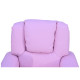 Kids Recliner Chair, PU Leather with Adjustable Backrest, Footrest, Padded Headrest, Pink
