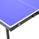 Folding 5ft Mini Compact Table Tennis Top Ping Pong Table Set Professional Net Games Sports Training Play Blue