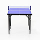 Folding 5ft Mini Compact Table Tennis Top Ping Pong Table Set Professional Net Games Sports Training Play Blue