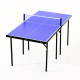 Folding 5ft Mini Compact Table Tennis Top Ping Pong Table Set Professional Net Games Sports Training Play Blue