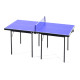 Folding 5ft Mini Compact Table Tennis Top Ping Pong Table Set Professional Net Games Sports Training Play Blue