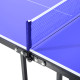 Folding 5ft Mini Compact Table Tennis Top Ping Pong Table Set Professional Net Games Sports Training Play Blue