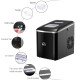 Portable Ice Maker Countertop, Bullet Ice Cube Machine, 9 Ice Cubes per 8 Minutes, Automatic Cleaning, Visible Window Scoop and 