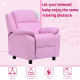 Kids Sofa Armchair Toddler Recliner Children&#039;s  Chair Lounger Games Chair  PU Leather w/ Storage  (Pink)
