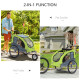 PawHut Dog Bike Trailer Pet Stroller Cart Carrier for Bicycle 360&deg; Rotatable with Reflectors 3 Wheels Hitch Coupler Push/ Pull/ 