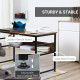 Adjustable Drafting Table Art Desk Drawing Table, Craft Desk Workstation for Painting, Multifunctional Writing Desk w/ 15-Level 