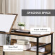 Adjustable Drafting Table Art Desk Drawing Table, Craft Desk Workstation for Painting, Multifunctional Writing Desk w/ 15-Level 
