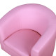 Kids Toddler Sofa Children&#039;s Armchair Footstool with Thick Padding, Anti-skid Foot Pads, 30 x 28 x 21cm, Pink