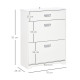 Shoe Cabinet, Slim Shoe Storage Cabinet with Drawer, 2 Flip-up Doors and Adjustable Shelf, Narrow Shoe Cupboard for 16 Pairs of 