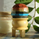 Gemstone Faceted Healing Ball &amp; Stand - Seven Chakra