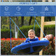 Kid Nest Swing Seat Saucer Tree Swing 40 Inch/100cm for Outdoor Indoor Blue