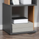 Modern 5-Tier Bookshelf, Freestanding Bookcase Storage Shelving for Living Room Home Office Study, Brown and Dark Grey