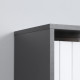 Modern 5-Tier Bookshelf, Freestanding Bookcase Storage Shelving for Living Room Home Office Study, Brown and Dark Grey