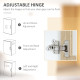 Modern Kitchen Cupboard, Freestanding Storage Cabinet Hutch with Central Drawer, 2 Glass Door Cabinets and Countertop, 180cm