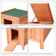 PawHut 20&quot; Wooden Guinea Pigs Hutches-Fir Wood
