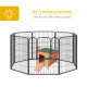 PawHut Wooden Rabbit Hutch Outdoor, Guinea Pig Hutch, Rabbit Hideaway, Cat House, Bunny Cage Small Animal House 51 x 42 x 43 cm,