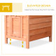 PawHut Wooden Rabbit Hutch Outdoor, Guinea Pig Hutch, Rabbit Hideaway, Cat House, Bunny Cage Small Animal House 51 x 42 x 43 cm,
