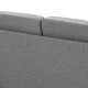 Compact Loveseat Sofa, Modern 2 Seater Sofa for Living Room with Wood Legs and Armrests, Grey