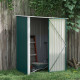 Outsunny 5.3 x 3.1ft Corrugated Steel Garden Shed - Green