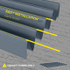 Outsunny Pergola Roof, Retractable Sun Shade Cover for 2.85 x 2m Pergola, UV30+ Protected, Dark Grey