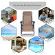 Outsunny Zero Gravity Chair Metal Frame Texteline Armchair Outdoor Folding and Reclining Sun Lounger with Head Pillow for Patio 