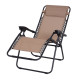 Outsunny Zero Gravity Chair Metal Frame Texteline Armchair Outdoor Folding and Reclining Sun Lounger with Head Pillow for Patio 