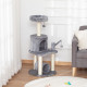 PawHut Cat Tree Tower for Indoor Cats Climbing Activity Center Kitten Furniture with Jute Scratching Post Bed Tunnel Perch Hangi