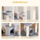 PawHut Cat Tree Tower for Indoor Cats Climbing Activity Center Kitten Furniture with Jute Scratching Post Bed Tunnel Perch Hangi