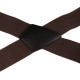 50MM Width Adjustable Elastic Men Suspenders - Coffee