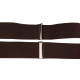50MM Width Adjustable Elastic Men Suspenders - Coffee