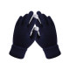 Winter Coldproof Knitted Warm Gloves Touch Screen Gloves - Navy