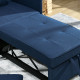Convertible Single Sofa Bed with Thick Padded Seat, 3-in-1 Multi-Functional Sleeper Chair Bed with Magazine Pocket, for Living R