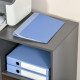 Freestanding Printer Stand Unit Office Desk Side Mobile Storage w/ Wheels 3 Drawers, 2 Open Shelves Modern Style 80L x 40W x 65H