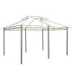 Outsunny 4m x 3(m)Garden Gazebo, Double Roof Outdoor Gazebo Canopy Shelter with Curtains, Solid Steel Frame for Lawn and Deck, G