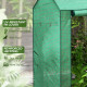 Outsunny Green House, Mini Greenhouse with 2 Roll-up Doors, Vent Holes and Reinforced Cover, 100 x 80 x 150cm