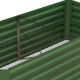 Outsunny Raised Beds for Garden, Galvanised Steel Outdoor Planters with Multi-reinforced Rods, 180 x 90 x 59 cm, Green