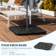 Outsunny Set of 4 Parasol Base Stand Weights for Banana Hanging Cantilever Umbrella