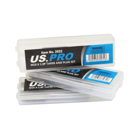 US Pro - M10 X 1.0P Taper and Plug Set