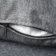 Two-Seater Pull-Out Sofa Bed - Grey