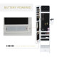 Jewellery Cabinet, Full Length Mirror with Storage, Free Standing Mirror with LED Lights, Hooks, Drawer and Hairdryer Holder for