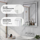 kleankin LED Bathroom Mirror with Lights and Shelf, Illuminated Makeup Mirror, Vanity Mirror with 3 Colour, Smart Touch, Anti-Fo