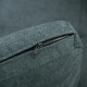 Loveseat Sofa Bed, Convertible Bed Settee with 2 Cushions, Side Pockets for Living Room, Charcoal Grey