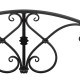 Outsunny 102L x 48W x 49H Classic Metal Garden Bridge with Safety Railings Arc Footbridge Decorative Pond Bridge for Backyard Cr