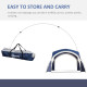 Outsunny 3.5 x 3.5M Camping Gazebo, Outdoor Event Shelter Dome Tent Garden Sun Shelter Patio Spire Arc Pavilion Camp Sun Shade, 