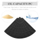 Outsunny 4 PCs 70KG Portable Round Parasol Base Umbrella Cross Stand Weights Holder Sand or Water Filled Outdoor Garden Patio